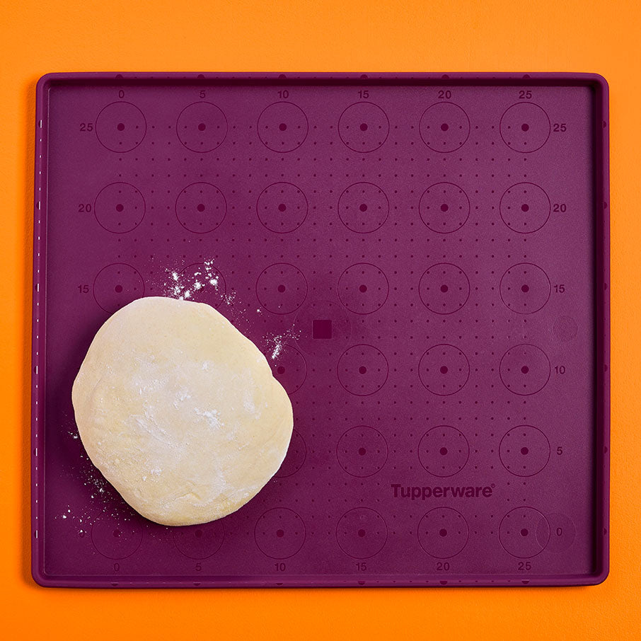 siliconen bakmat met opstaande rand paarse kool