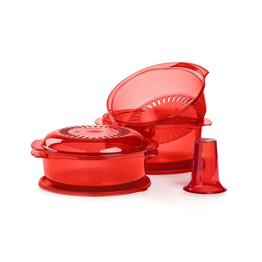tupperwave stapelbare kookpan pauw