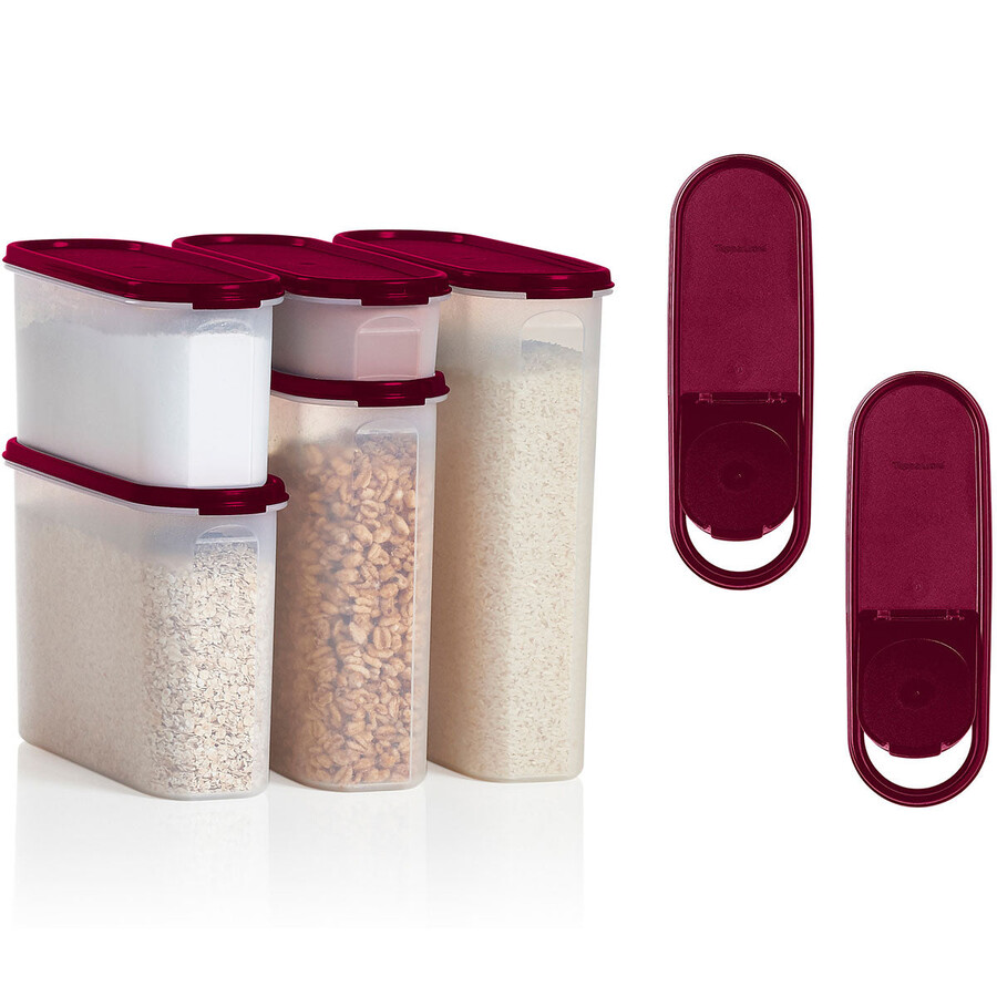 tupperware modular mates super oval set gitzwart