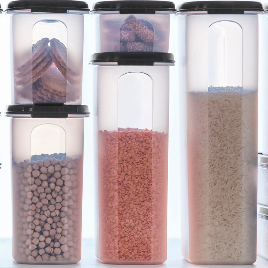 tupperware modular mates super oval 4 voedselbewaarcontainer gitzwart