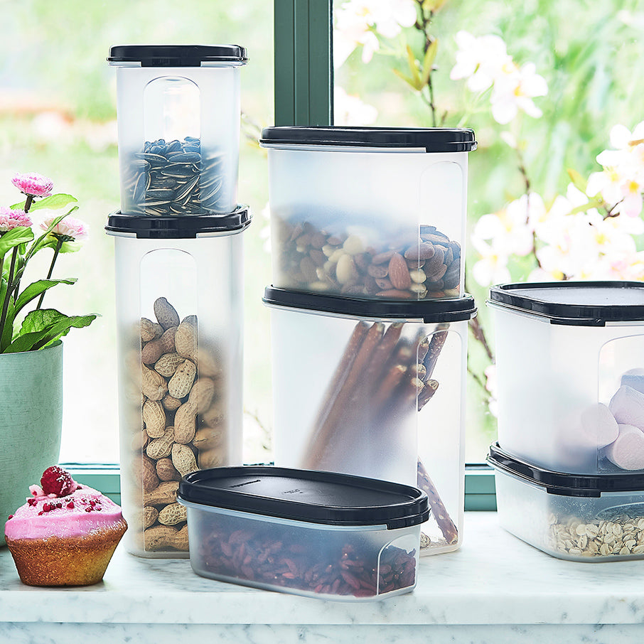 tupperware modular mates ovaal 1 voedselbewaarcontainer gitzwart