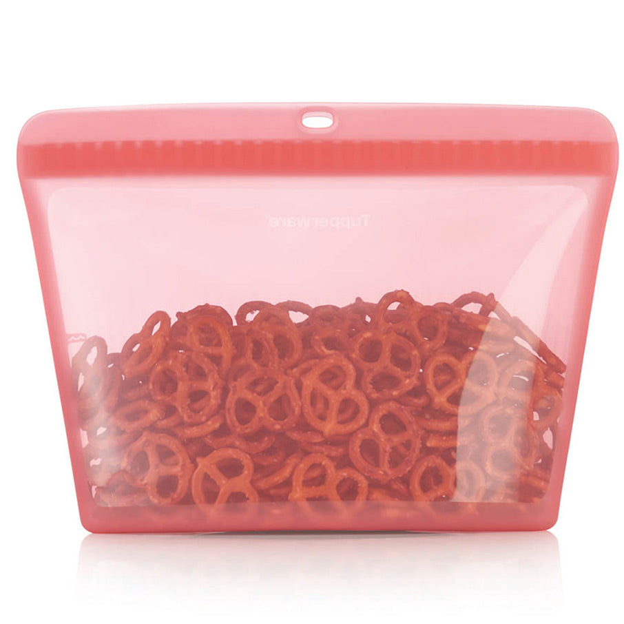 ultieme siliconen staande tas extra groot roze