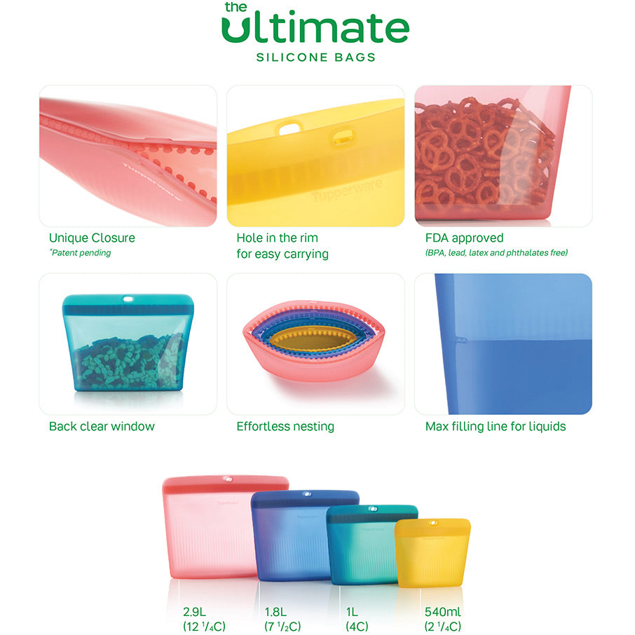 ultieme siliconen staande tas extra groot roze