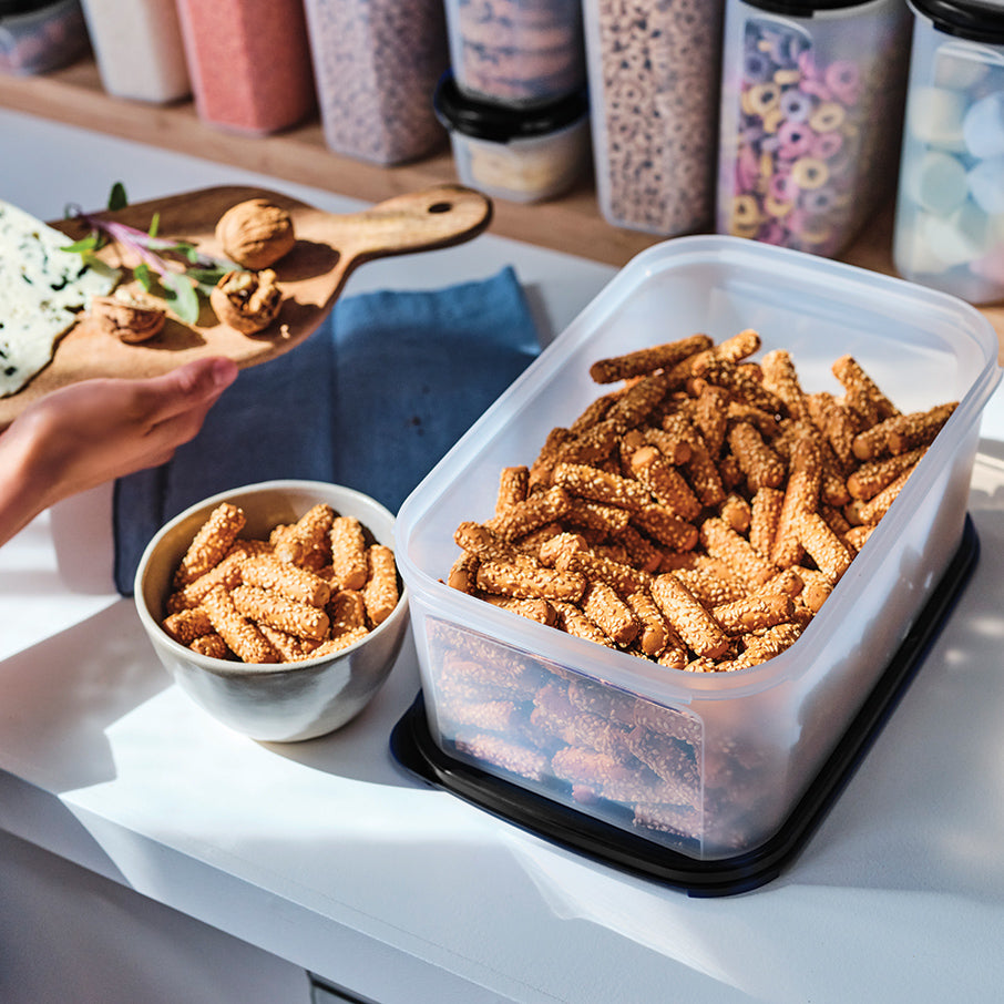 tupperware modular mates rechthoekig 3 voedselbewaarcontainer gitzwart