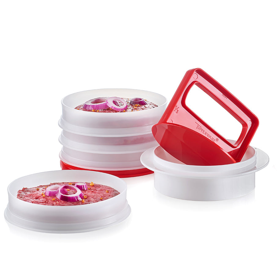 tupperware hamburgerpers bewaarset grote hamburgervorm bewaarset chili
