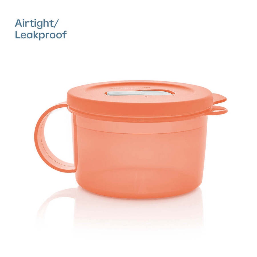 tupperware crystalwave plus magnetronsoepbeker set van 2 lekvrij cosy rosy