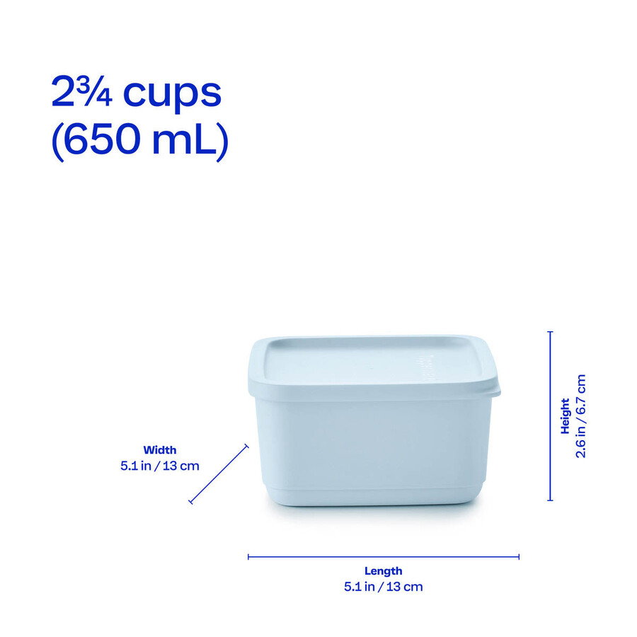 basic bright 6-delige set vierkant blauw