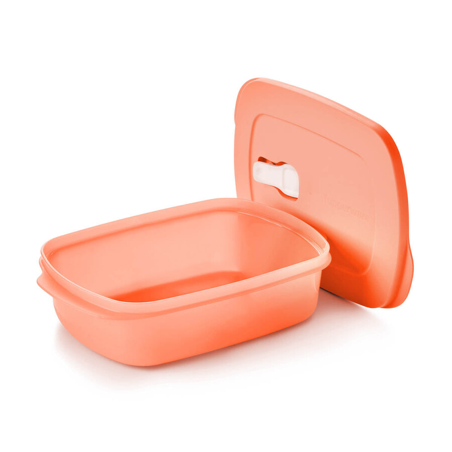 crystalwave plus rechthoekig 4 kopjes 1 liter oranje
