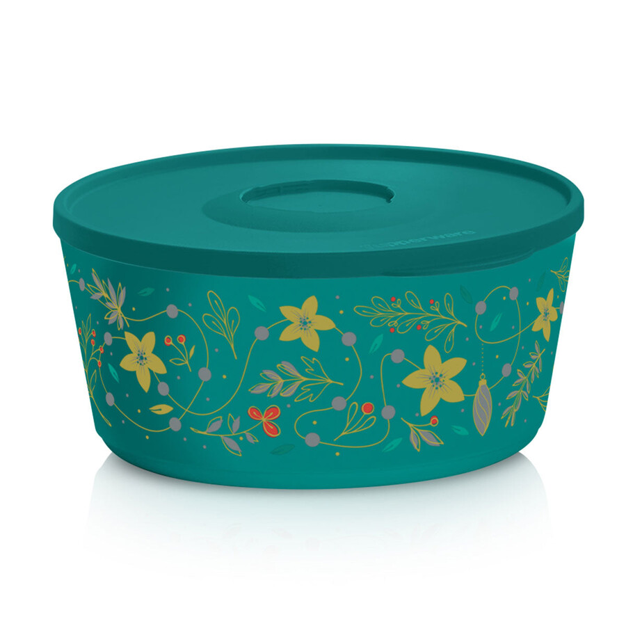 tupperware holiday holly serveerschaal voedselbewaring 18 kopjes 43 inch mysterieus groen