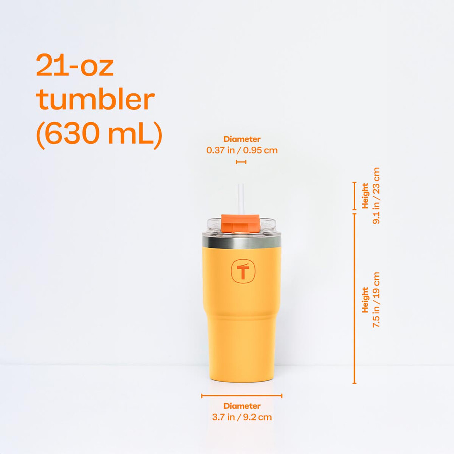tupperware big t drinkbeker 630 ml zonsondergang-oranje