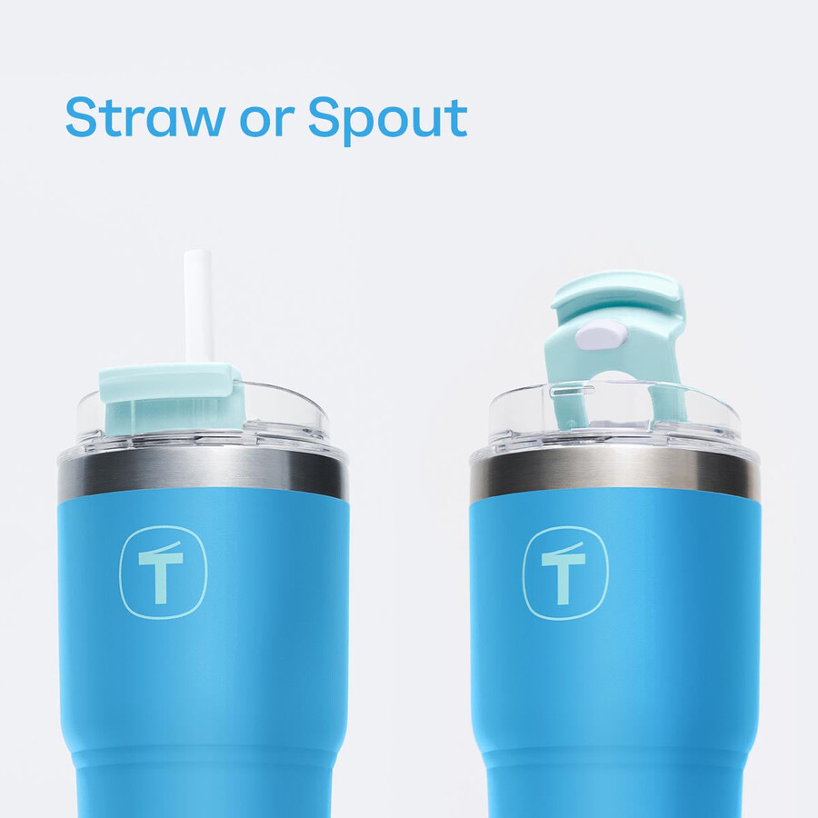 tupperware big t drinkbeker 630 ml daybreak-blauw