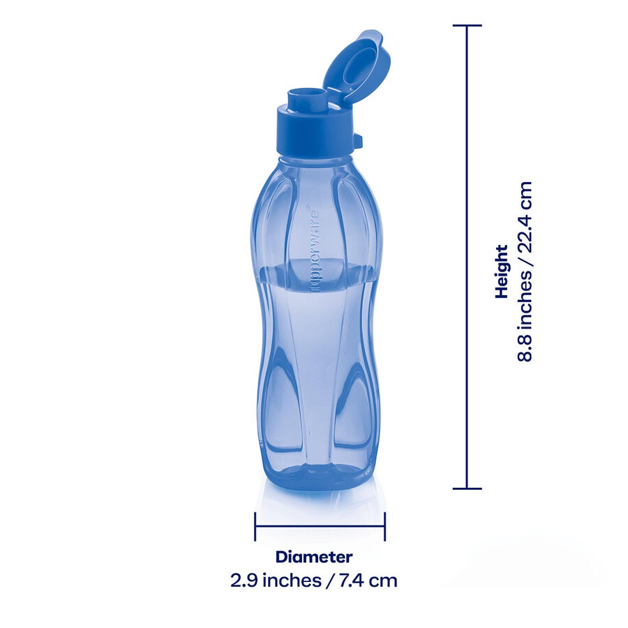 eco fles klein blauw