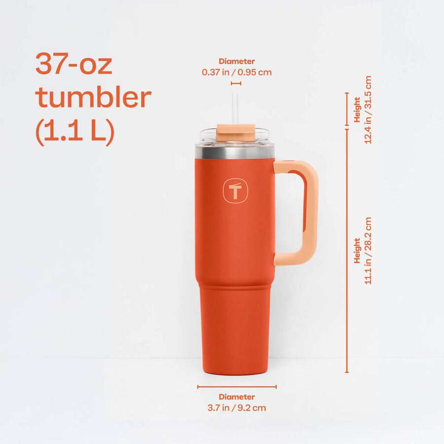 tupperware big t drinkbeker 37oz 11l marigold-muse
