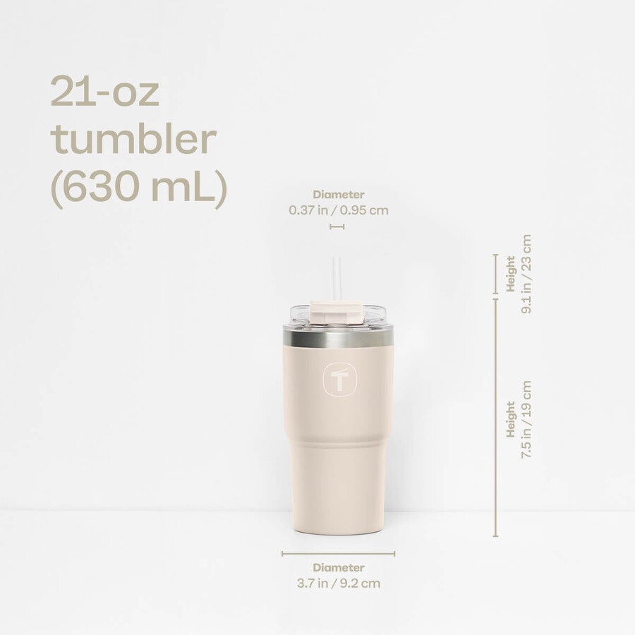 tupperware big t drinkbeker 630 ml amandeltoast