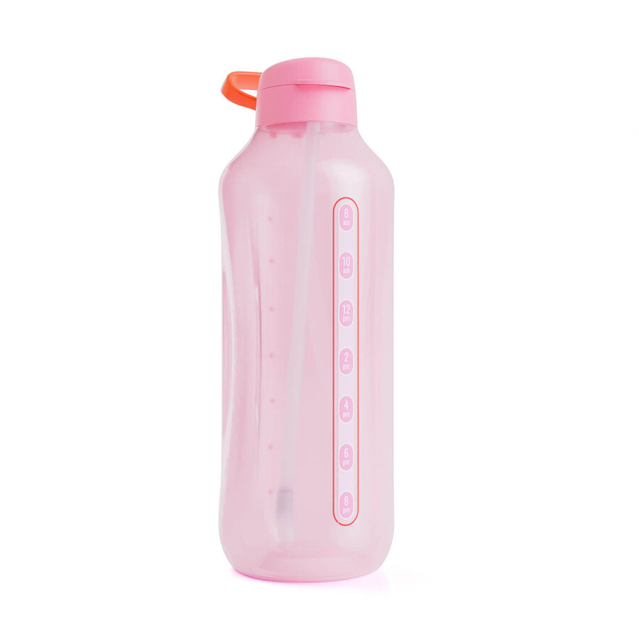 tupperware aquavibe waterfles 2 liter roze zachte snoepjes