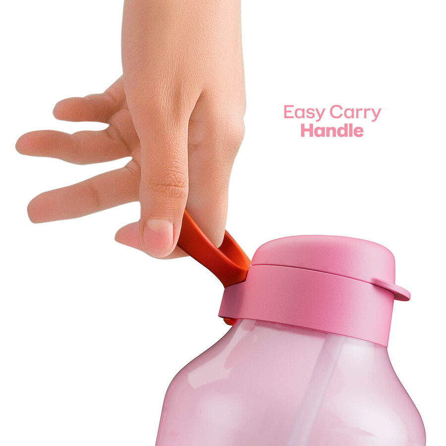 tupperware aquavibe waterfles 2 liter roze zachte snoepjes